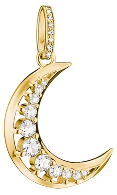 Thomas Sabo PE1020-M01-14 Anhänger Goldfarben Mond mit Zirkonia 1