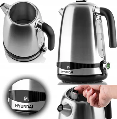 Produktbild von Hyundai Vk770 1,7L Inox-Wasserkocher Mit Temperaturregelung Und Warmhaltefunktion