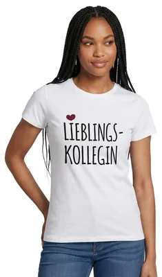 Produktbild von Spreadshirt Lieblingskollegin Frauen T-Shirt, XL, Weiß