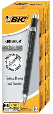 Zdjęcie produktu dla Ołówek mechaniczny BIC Criterium 2 mm, grubość ołowiu: 2,0 mm