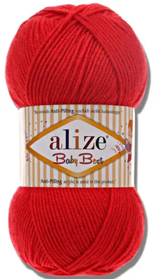 Immagine prodotto di Alize 1x 100 g Baby Best Lana, antipilling, tinta unita, uncinetto, lavoro a maglia (56)