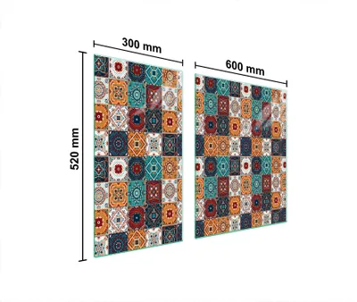 Produktbild von Glasschutzplatte Für Herd 90X52 Mosaik