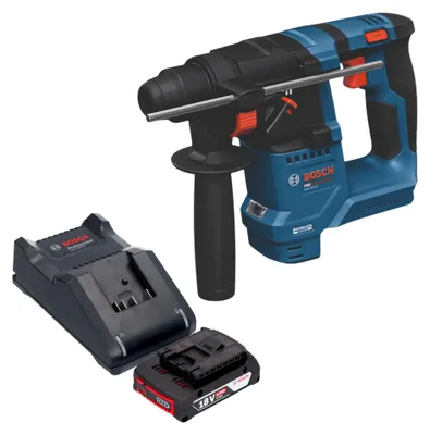 Immagine prodotto di Bosch GBH 18V-18 Professional Martello perforatore a batteria 18 V 1,5 J SDS plus Brushless + 1x batteria 2,0 Ah + caricabatterie