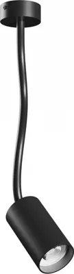 Produktbild von Spectrum Wandlampe Deckenleuchte Variosa Flexi Schwarz max. 10W GU10 ohne Leuchtmittel + Flexarm