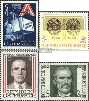 Produktbild von Briefmarken Österreich 1980 Mi 1633,1634,1635,1636 (kompl.Ausg.) postfrisch Sondermarken