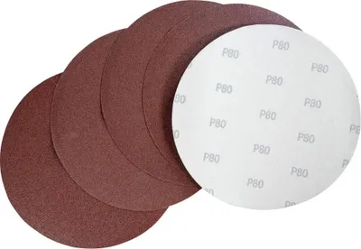 Produktbild von GÜDE Schleifpapier Set 5 Stk K80 230mm Schleifscheiben Tellerschleifer Klett