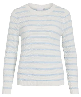 Image de Vila (97) - T-shirt à col rond à rayures, manches longues, modèle VIDALO.
Couleur : Blanc Alyssum/NANTUCKET BREEZE.
Tailles disponibles : Blanc Alyssum/NANTUCKET BREEZE, Blanc Alyssum/NANTUCKET BREEZE, L