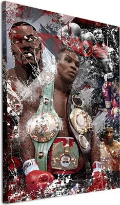 Produktbild von Motivation Boxer Pop Art Leinwandbild Wandbild Kunst Deko XL: 30x40x2cm