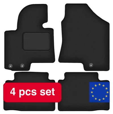 Image de Tapis de sol pour voiture, sur mesure pour SUV crossover, antidérapants, noirs