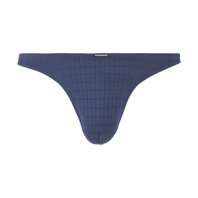 Produktbild von Bruno Banani Herren String Check Line 2.0 Marine Karo