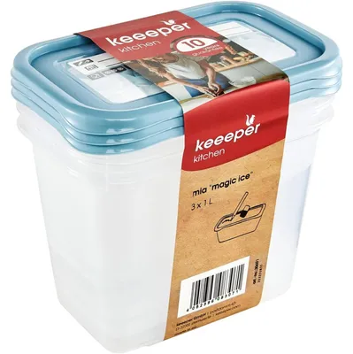 Productafbeelding van keeeper 3069168028600 keeeper Vriesdosenset Mia "Magic Ice", 3 stuks van 1,0 liter