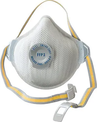 Produktbild von 1x MOLDEX Air Plus Atemschutzmaske 3405 FFP3 R D wiederverwendbar mit Ventil 1 Stück