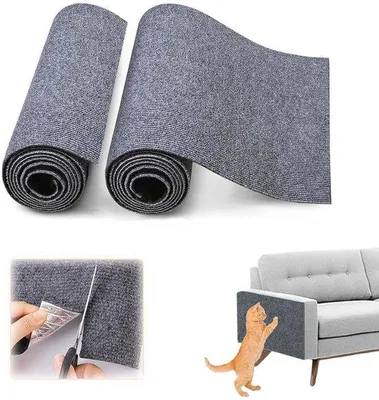 Zdjęcie produktu dla Mata dla kotów, 30 x 100 cm, samoprzylepna, chroni tapicerkę, 2 sztuki