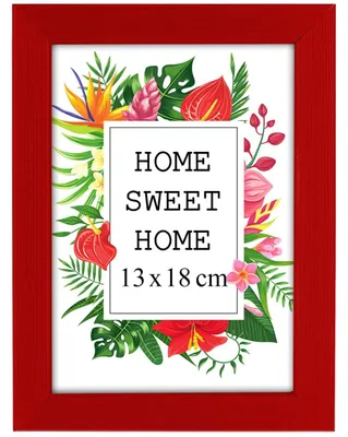 Obrázok produktu pre MG Design, rámik na obrázky, 13 x 18 cm – vyrobený z prírodného dreva s akrylovým sklom, určený na zavesenie aj na postavenie, vhodný na fotografie, plagáty a puzzle