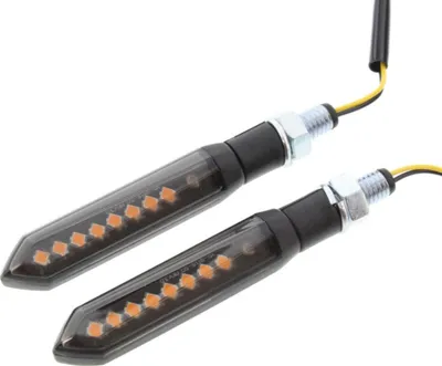 Produktbild von Blinker JMP Flat 3 weiß schwarz mit Lauflicht