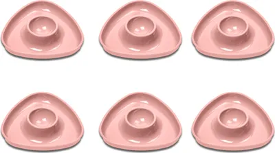 Image de Westmark 6 coquetiers "Tri", triangulaire, rose, 207022EP