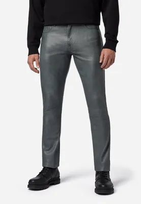 Immagine prodotto di Pantaloni uomo in pelle jeans Ricano SLIM FIT - Grigio / 34