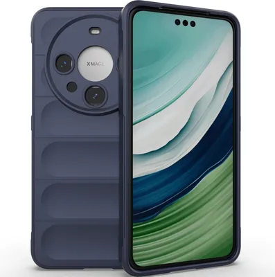 Produktbild von Handyhülle für Huawei Mate 60 Pro Weich TPU Silikon Stossfest Anti-rutsch Hülle Dunkelblau