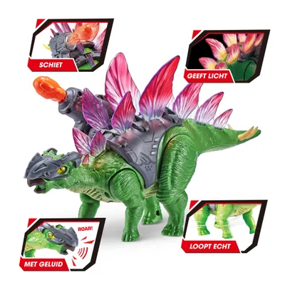 Produktbild von ZURU 7131 - Robo Alive - Dino Wars Dinosaurier Stegosaurus Serie 1