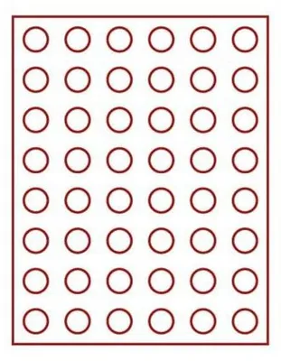 Produktbild von Lindner 2549E Velourseinlage rot 2549E (Ø 24,25 mm)