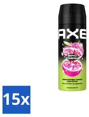 Produktbild von 15 x Axe Deodorant Spray Epic Fresh 150 ml - Vorteilspackung - 15 Stücke
