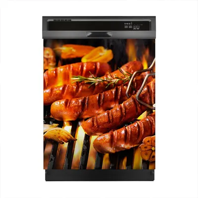 Produktbild von Aufkleber sticker 60x70 cm Dekorative folie Spülmaschine - Gegrillte Wurst
