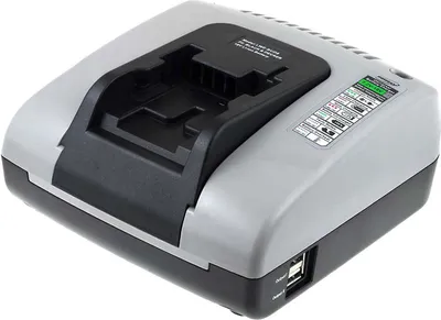 Produktbild von Powery Akku-Ladegerät mit USB für Black & Decker Akkubohrschrauber HP186F4L