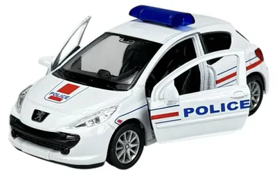 Produktbild von Welly Peugeot 207 Polizei 1:34 Die Cast Metall Modell Neu im Kasten 42370