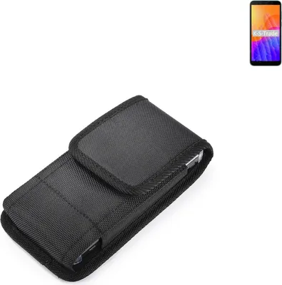 Produktbild von Holster Gürteltasche kompatibel mit Huawei Y5p Holster Gürtel Tasche wasserabweisend Handy Hülle Schutz Hülle Outdoor schwarz K-S-Trade