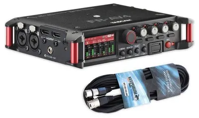 Produktbild von Tascam Audio-Recorder FR-AV4 4-Spur Feldrecorder mit Kabel