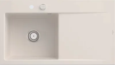 Produktbild von Villeroy & Boch Keramikspüle 335202KR, Subway Style 50 Einbauspüle - inkl.