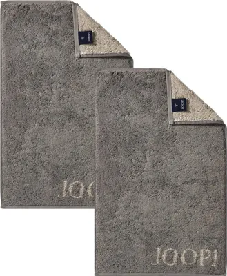 Produktbild von 2 Stück Joop! Gästetuch Classic Graphit Taupe 1600-70 30x50