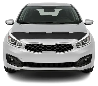Produktbild von Haubenbra Steinschlagschutz Bonnet Bra für Kia Ceed 2012-2016 Schwarz Halb