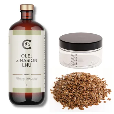 Produktbild von Cavella Leinöl für Pferde, kaltgepresst, 1 l + Messbehälter gratis