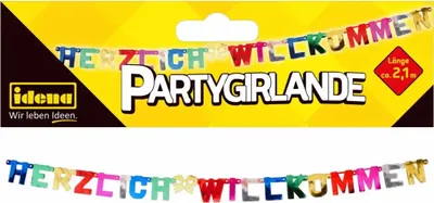 Produktbild von Idena Girlande Herzlich Willkommen 210cmMix