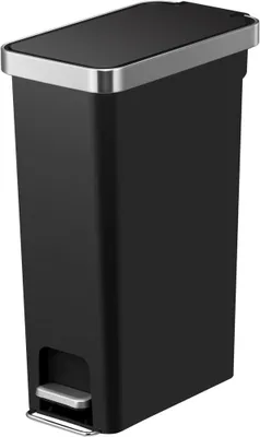 Image de EKO - Hana Slim pedal bin 40 litres - Plastique - Noir