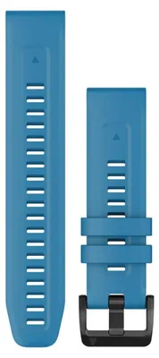 Image de Bracelet en silicone Garmin Quickfit de 22 mm, couleur bleue. Taille unique