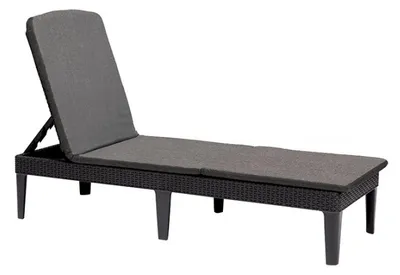 Immagine prodotto di Lettino Allibert Jaipur incl. cuscino, colore grafite/grigio