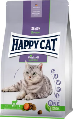 Produktbild von Happy Cat Senior Weide-Lamm 2 x 4 kg