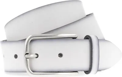 Produktbild von 35 mm Vollledergürtel 0100 weiss Größe 110
