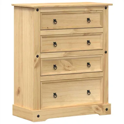 Produktbild von vidaXL Kommode Corona 92x48x114 cm Massivholz Kiefer