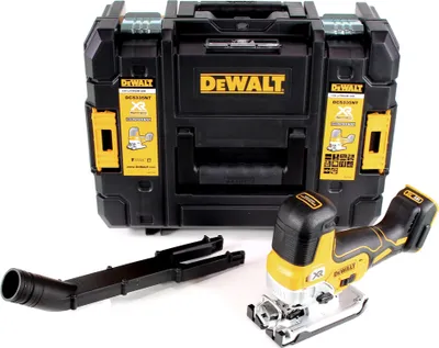 Image de DEWALT DCS335NT, noir, jaune, 45°, 3 200 coups/min, 13,5 cm, 1 000 coups/min, 2,6 cm