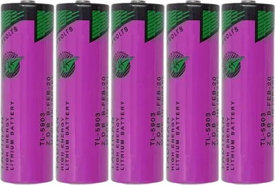 Obrázek produktu pro 6 kusů 3,6 V 2400 mAh baterie TADIRAN pro 6ES7971-0BA00 Siemens Simatic SL-360 S7-400