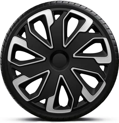 Produktbild von Radkappen Radzierblenden SATZ (4Stück) 16 Zoll ULTIMO SILVER BLACK Z460287