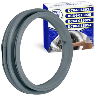 Waschmaschinen-Türdichtung für Samsung, 70 mm Höhe, grau