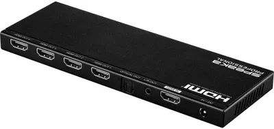 Produktbild von SpeaKa Professional 4 Port HDMI-Splitter mit eingebautem Konverter 4096 x 2160 Pixel Schwarz