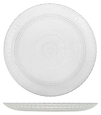 Flache Teller 21 cm, Glas, 6 Stück, spülmaschinengeeignet