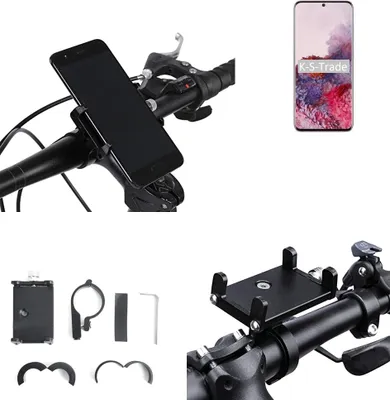 Produktbild von K-S-Trade Handyhalterung für das Fahrrad kompatibel mit Samsung Galaxy S20 5G Exynos Halter Lenkstange Fahrradhalterung Motorrad Bike Mount