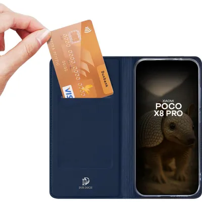 Produktbild von Handyhülle mit Klappe für Xiaomi POCO X8 Pro, Dux Ducis Skin Pro, Blau