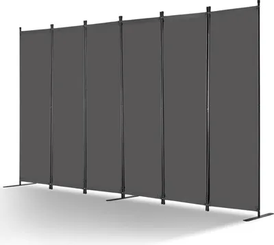 Obrázek produktu pro VEVOR 6panelový paraván 3110 x 1805 x 450 mm, skládací paraván a přenosný dělič místností, volně stojící, šedý